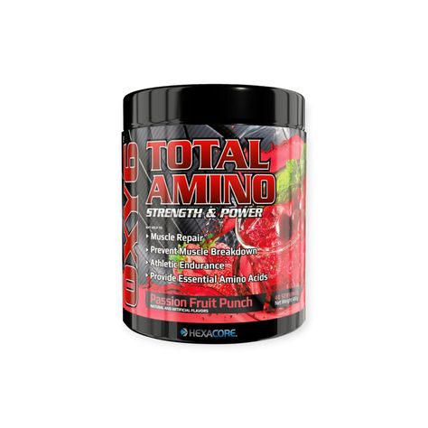 AMINO OXY 6 40 SERVICIOS 480GR PASSION FRUIT PUNCH - HEXACORE-0