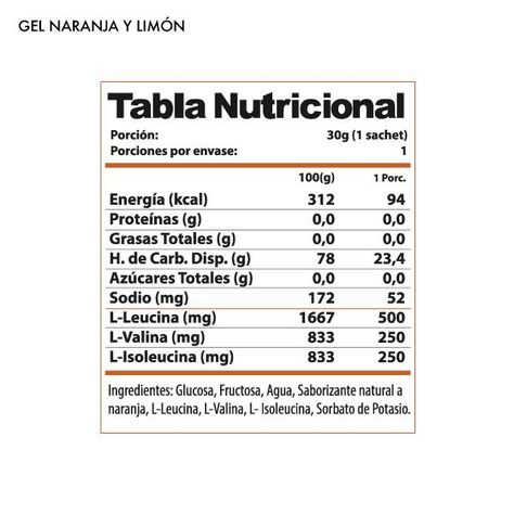 Gel Boost 40mg Caja 24 Unidades - Naranja-1