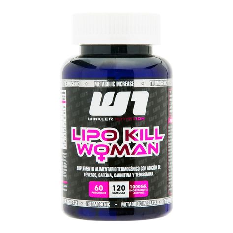 Termogénico Lipo Kill Mujer 120 cápsulas Winkler Nutrition-0