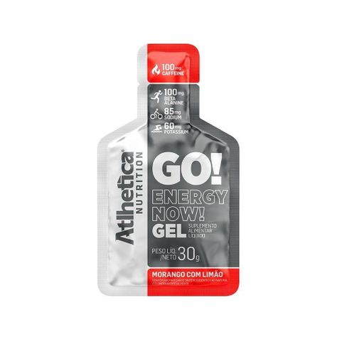 Gel Energizante Go! 10 Unidades Frutilla Limon - Atlhetica-0