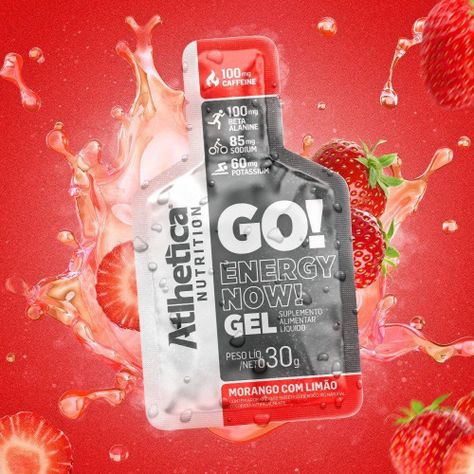 Gel Energizante Go! 10 Unidades Frutilla Limon - Atlhetica-2