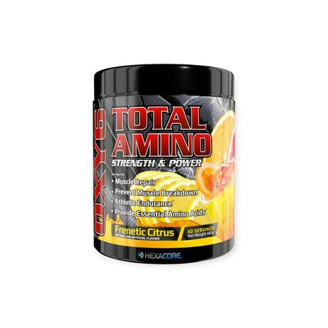 AMINO OXY 6 40 SERVICIOS 480GR FRENETIC CITRUS  - HEXACORE-0