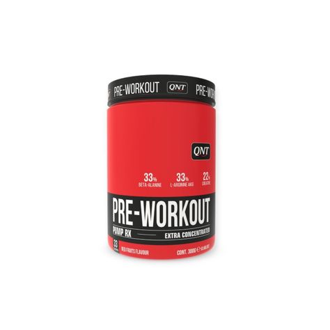 PRE-ENTRENO ZERO CAFFEINE 300GR 33SV RED FRUITS - QNT-0