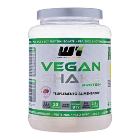 Proteina vegana Vegan Shake Frutos del bosque 1 kg 30sv -Winkler N.-0
