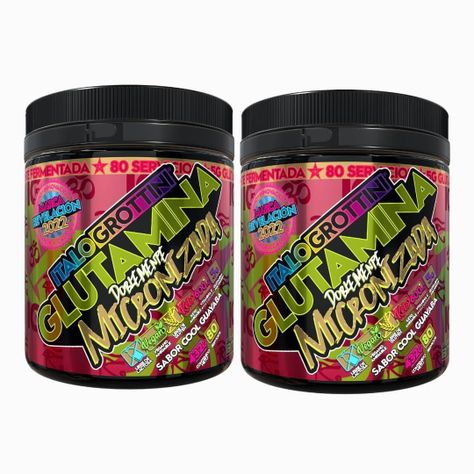 2 Glutaminas Doblemente Micronizadas 80 SV c/u -Cool guayaba-0