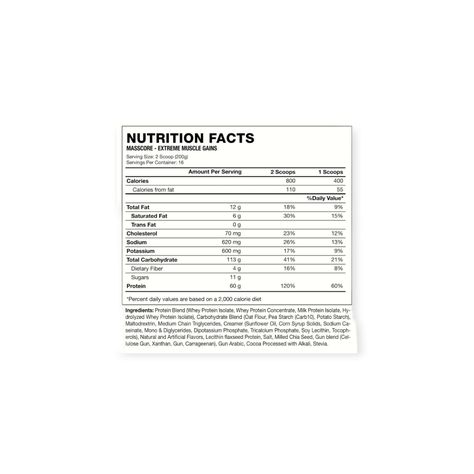 GANADOR MASSCORE EXTREME MUSCLE GAINS 7 LBS- HEXACORE-1