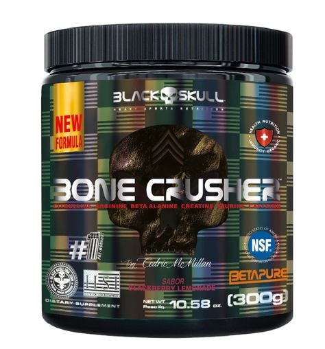 Bone Crusher New - 300g Blackberry Lemonade - Black Skull-0