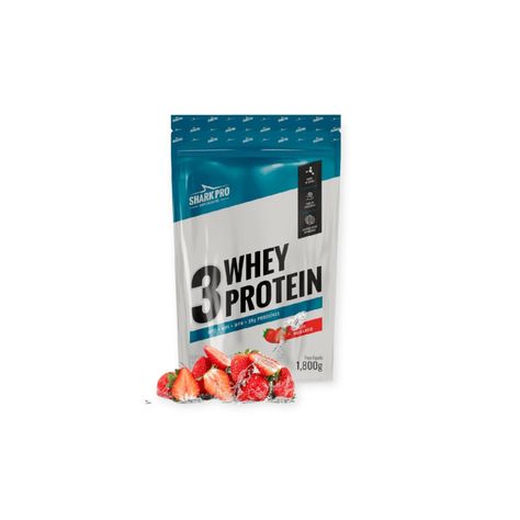 PROTEINA 3 WHEY PROTEIN 1,8KG FRUTILLA - SHARK PRO-0