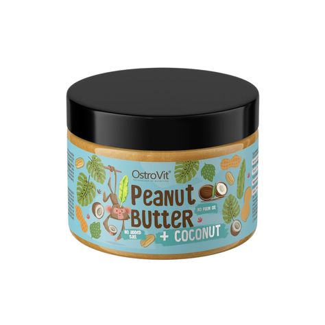 MANTEQUILLA DE MANI CON COCO 500GR - OSTROVIT-0