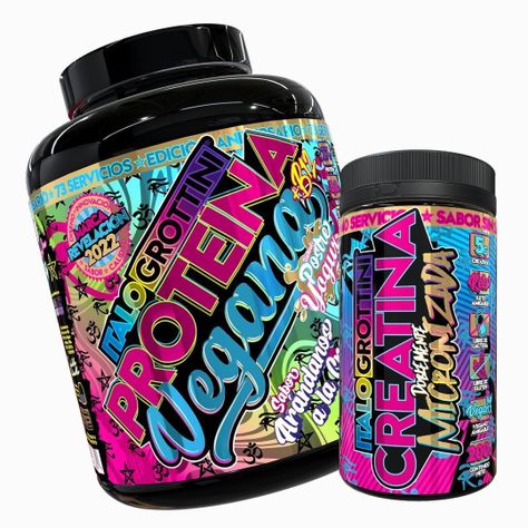Proteina Vegana 73s Arandanos + Creatina 40s Italo Sin sabor-0