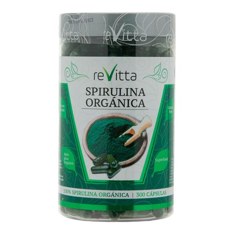 Spirulina orgánica 300 cápsulas - Revitta-0