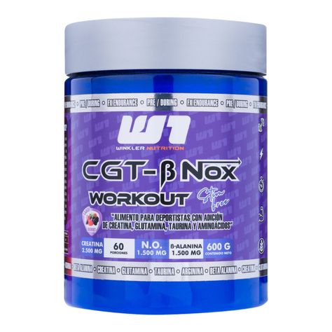 Pre-entreno - Creatina - Gluta - Taurina - Berries 600 gr.-0