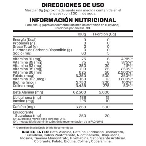 Pack Creatina 300gr + Pre-entreno Intense 240g - Binahfit-2