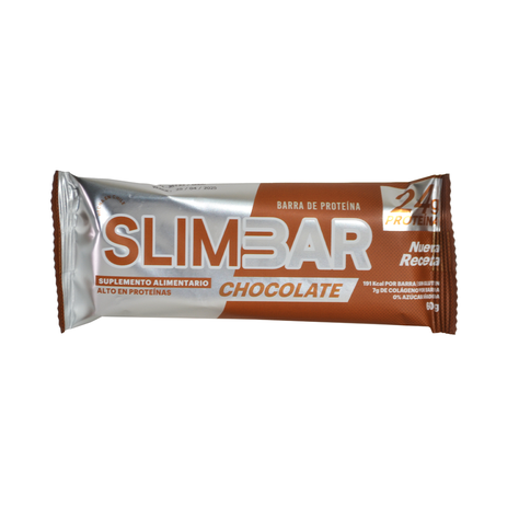 Box de 12 Barras de proteína 23gr de proteína 60gr Slimbar Chocolate-1