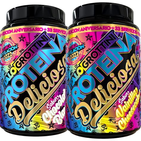 2 PROTEINAS WHEY DELICIOSA 2,3 LB - VAINILLA Y CHOCOLATE BLANCO-0