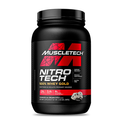 Nitro Tech 100% Whey Gold 2 LBS COOKIES AND CREAM - MUSCLETECH-0