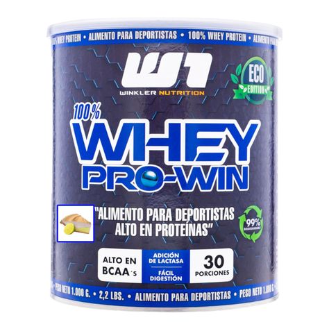 Proteína Whey pro win 1kg - 30sv - Pie de limón -  Winkler Nutrition-0