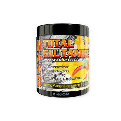 GLUTAMINA OXY 5 40 SERVICIOS 480GR MANGO LIMONADA - HEXACORE-0