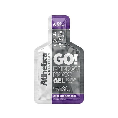Gel Energizante Go! 10 Unidades Guarana Con Acaì - Atlhetica-0