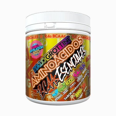 Aminoacidos Bcaas Esenciales - 360gr - Italo Grottini NARANJA-0
