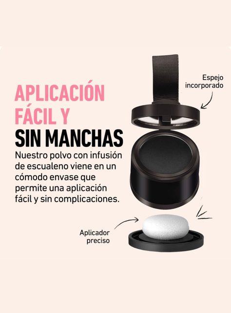 Polvo Capilar Para Relleno De Entradas,canas En Pelo O Barba-3