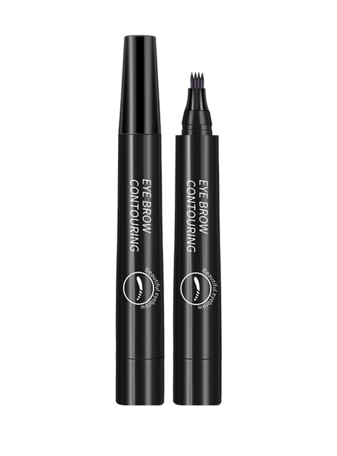 Lápiz Cejas Barba Impermeable Efecto Microblading Maquillaje-0