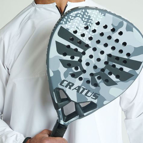 Pala Pádel Pro - Cratus Black Militar-4