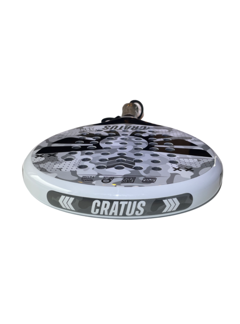 Pala Pádel Pro - Cratus White Militar-1