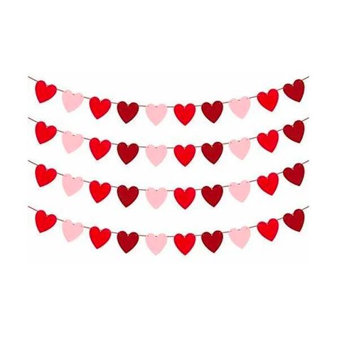 Guirnalda 2 metros Corazon Colores San Valentin Big Party-0