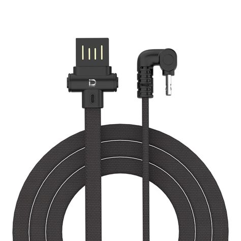 Cable MicroUSB 2.4A Negro 1 metro Datacom Pronobel-2