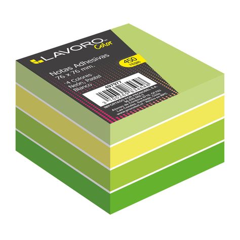 Nota Adhesiva 76x76 mm Verde Lavoro-0