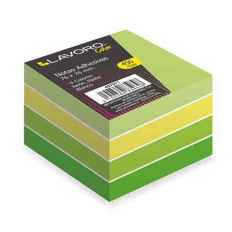 Nota Adhesiva 76x76 mm Verde Lavoro-1