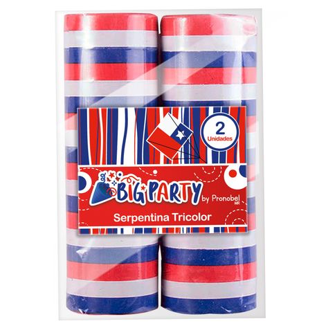 Serpentina 2 unidades Tricolor Big Party-0
