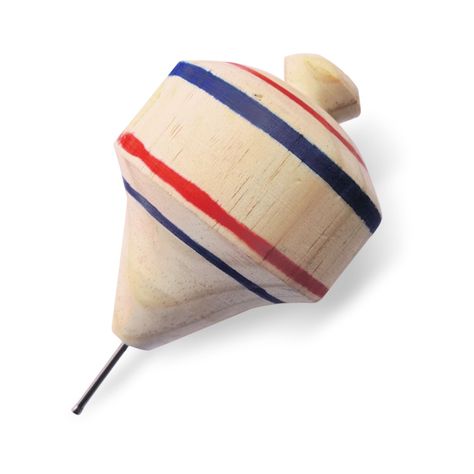 Trompo Mediano De Madera-0