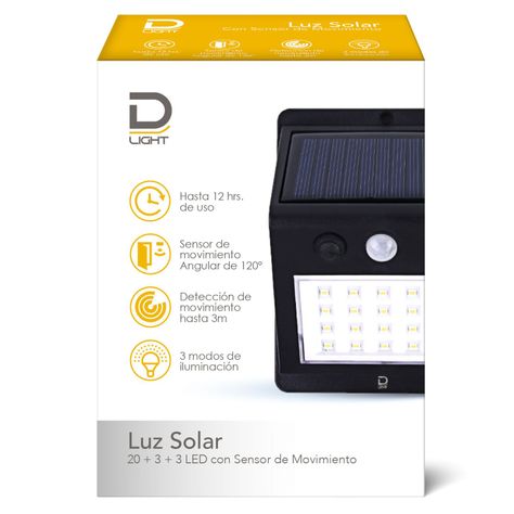 Luz Solar 20+3+3 Leds Datacom Pronobel-0