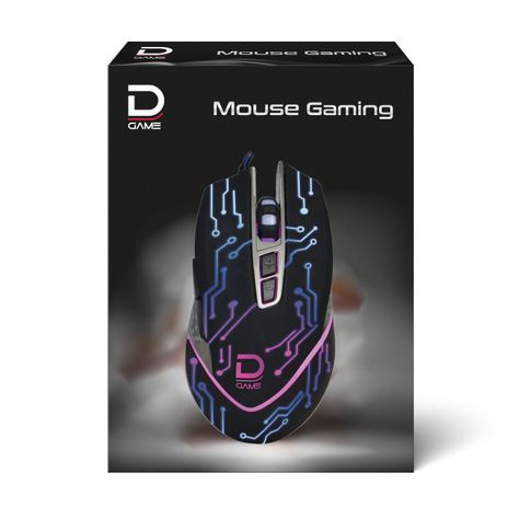 Mouse Gamer 7D Luces RGB Negro Datacom-0