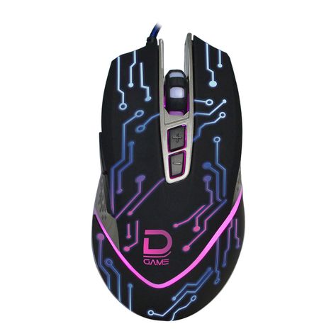 Mouse Gamer 7D Luces RGB Negro Datacom-1