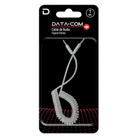 Cable Audio 3.5 a 3.5 Punta Metal Blanco 1 metro-1