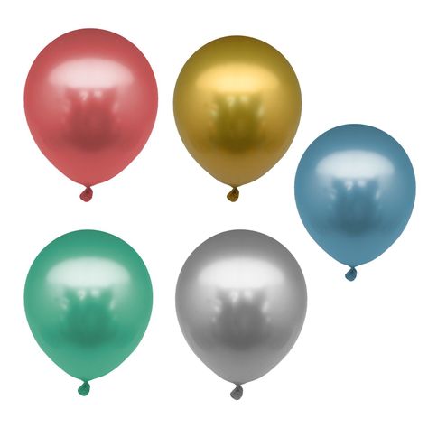 Globo Chrome N° 12 Color Surtido 12 Un. Big Party-1