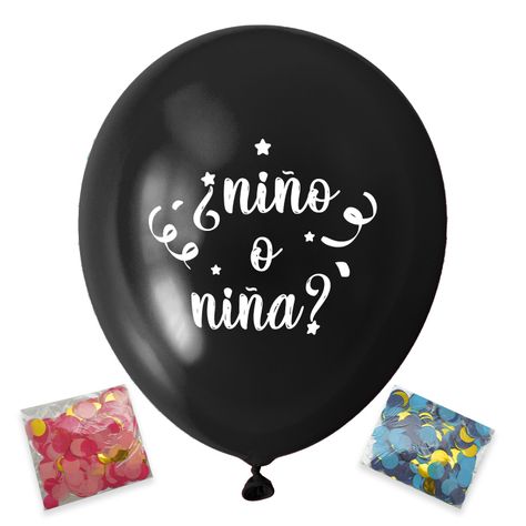 Pack Globo Color Negro + Confetti + 3 Diseños Big Party-3