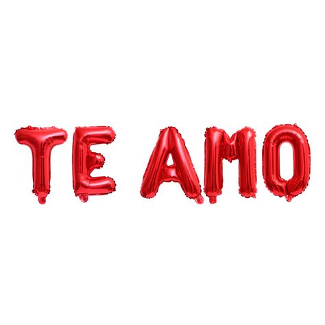 Globo Frase Te Amo 41 cm 5 Letras San Valentin Big Party-1