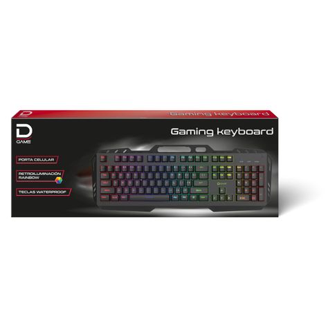 Teclado Gamer Retroiluminado USB Datacom-0