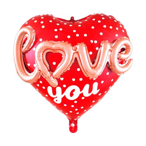 Set 5 Globos Corazon Love You San Valentin Big Party-1