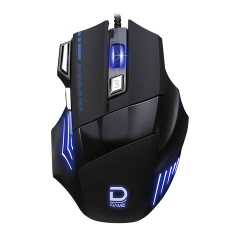 Mouse Gamer Rainbow Lights Datacom-0