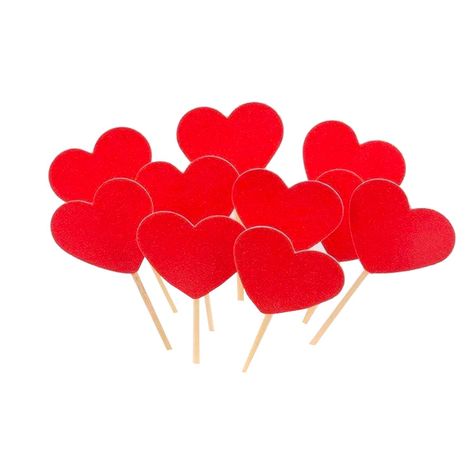 Set 10 Topper Corazones San Valentin Big Party-0