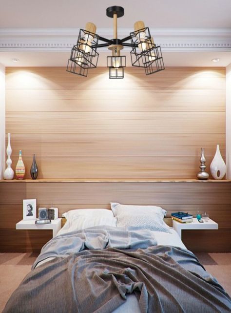 Lampara Colgante Negra Cromo Metal Y Madera 5 Luces -1