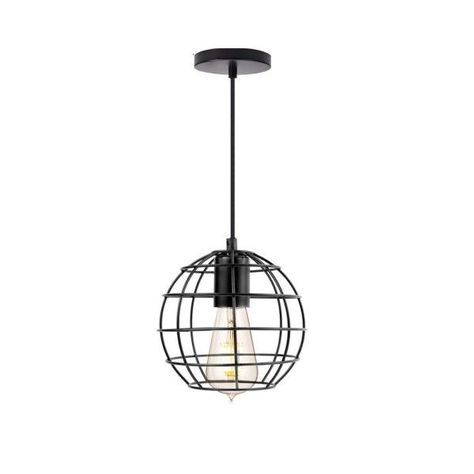 Lampara Colgante Metal Vintage Industrial Incluye Ampolleta -0