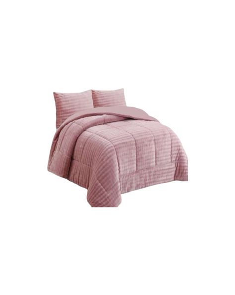 CUBRECAMA CON CHIPORRO CON RELIEVE 2P ROSA-2