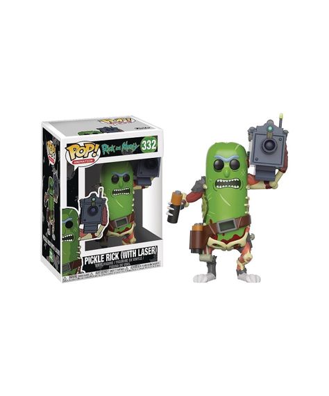 FUNKO POP PICKLE RICK WITH LASER 332-0