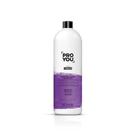 shampo toner ,pro you ,neutralizador para cabellos blancos rubios o decolorados ,1000ml-0